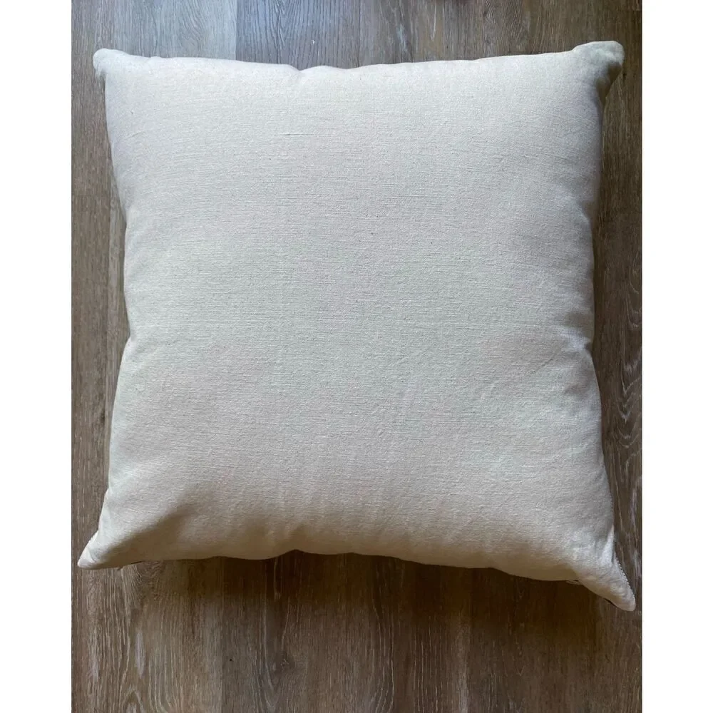 Threshold Oversized 26x26” Tree Stitched Stripe Window Pane Throw Pillow